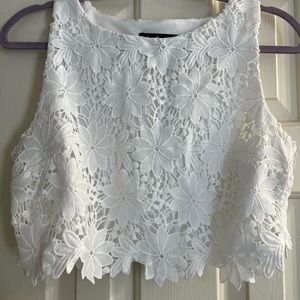 Lulu's white 2 piece dress